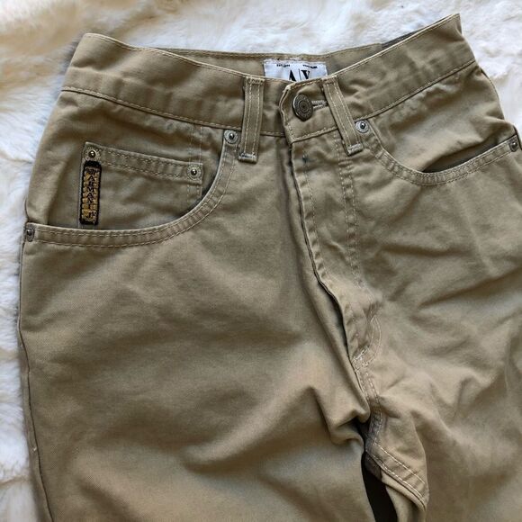 Armani Exchange Tan 100% Cotton Hi-Rise Mom Jeans - Women’s 2 - Picture 7 of 10